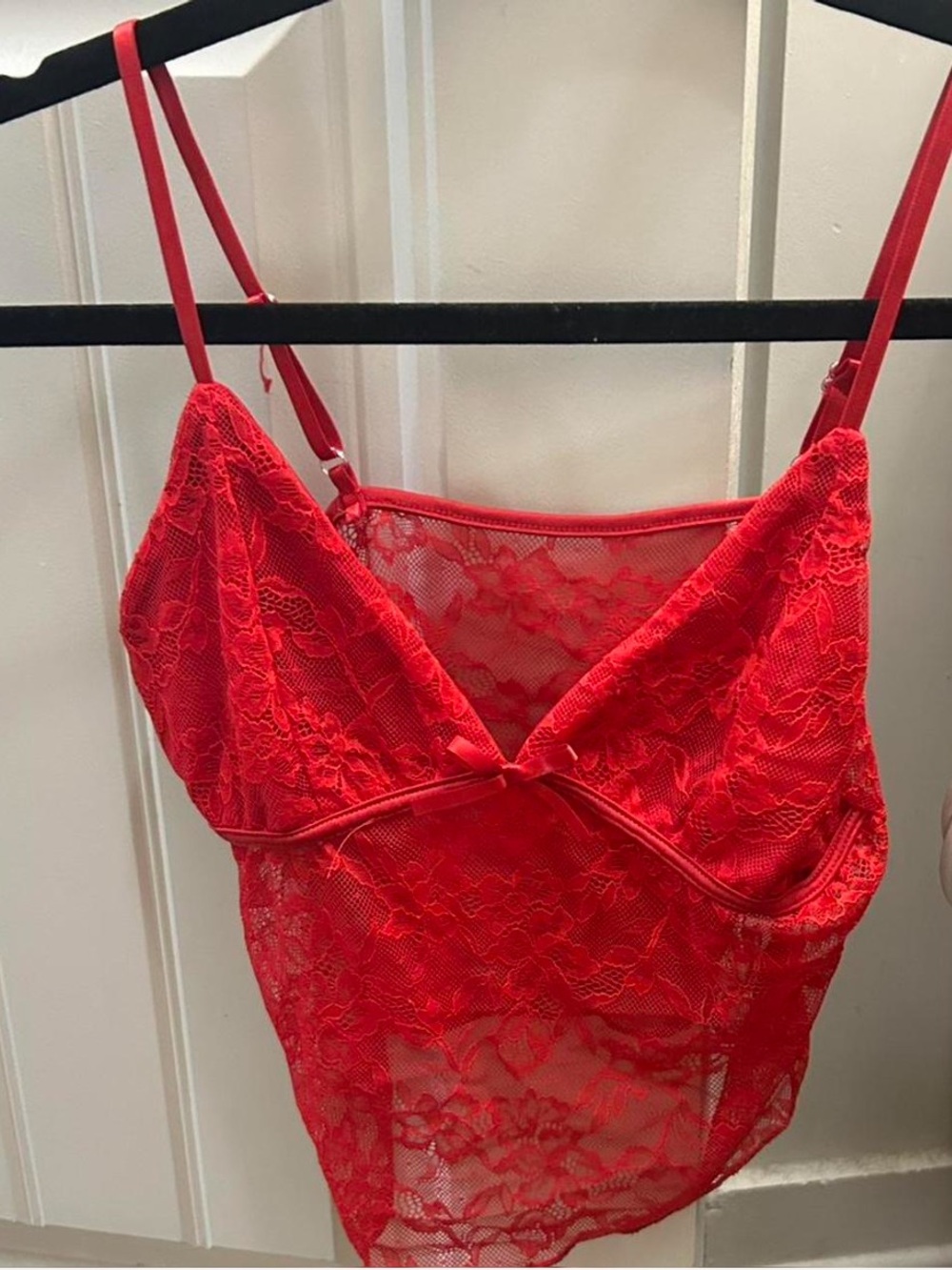 SHEIN Red Lace Camisole
